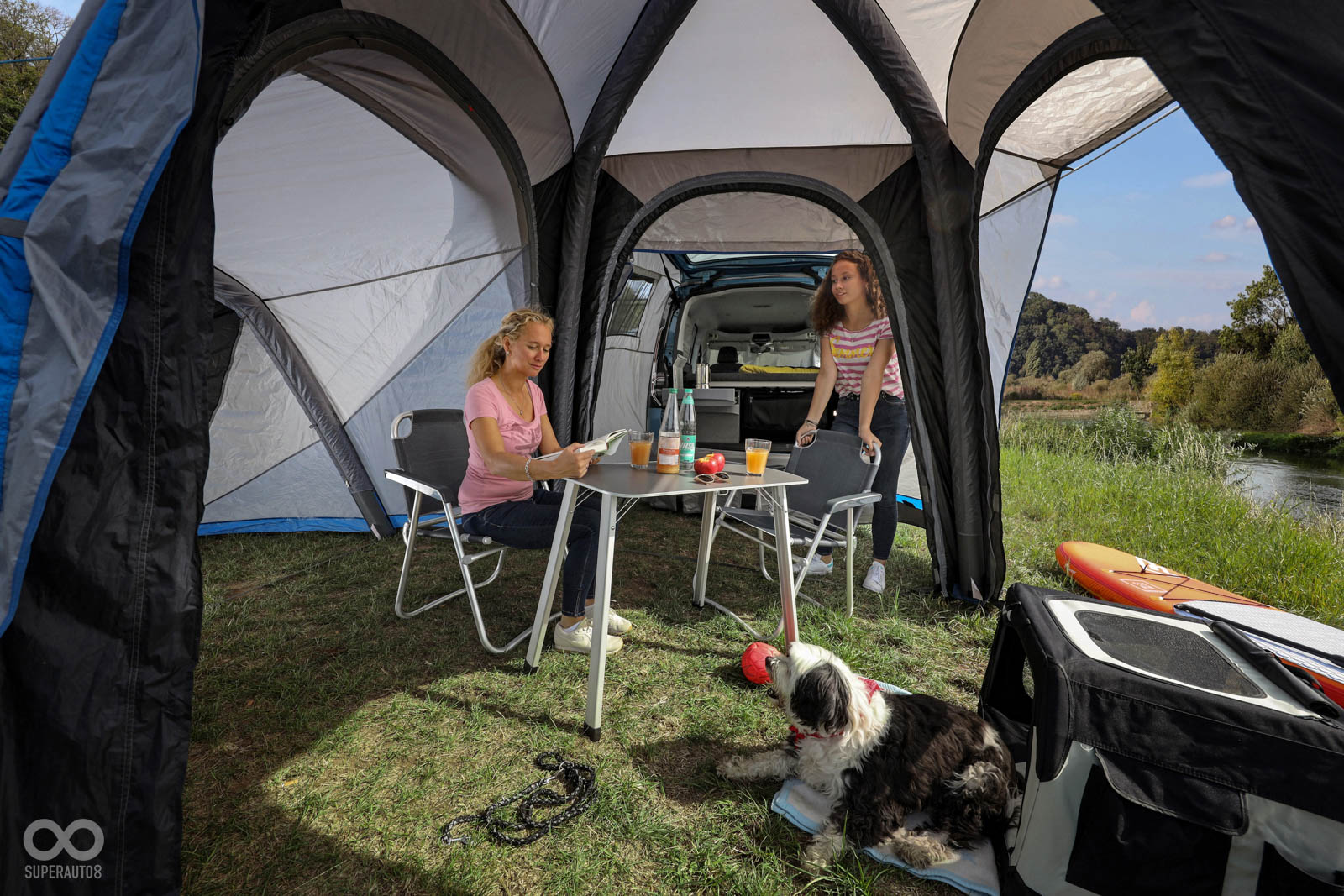 搭配專屬帳篷，將可以擴大使用空間